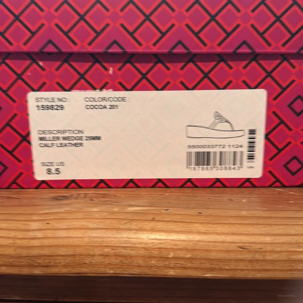 Tory Burch Dark Brown Platform Miller Sandals